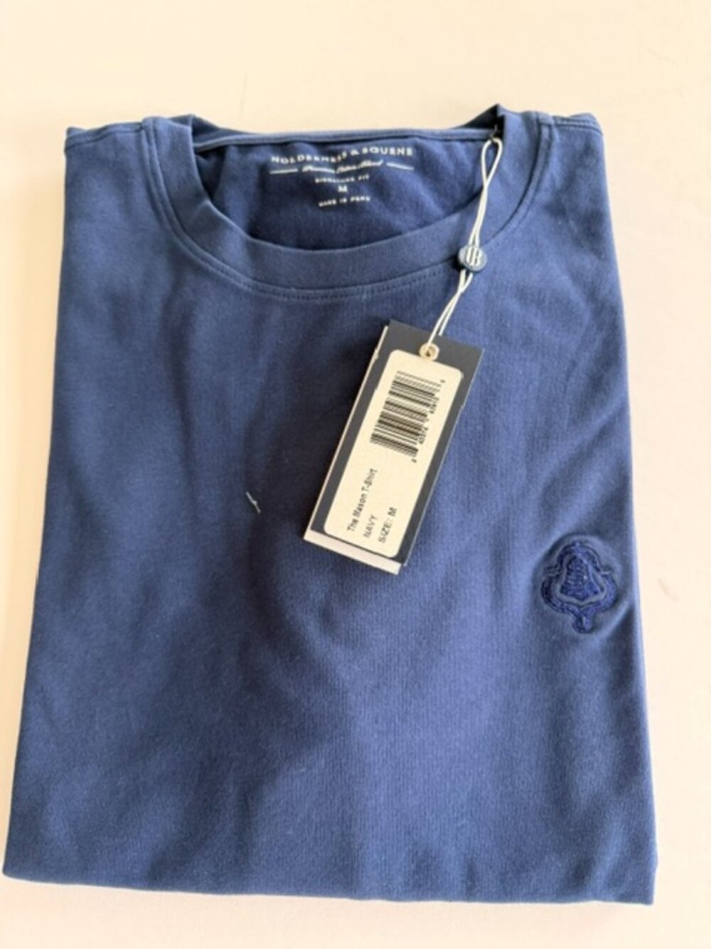 Holderness & Bourne Navy SS T-shirt - Size M - NWT